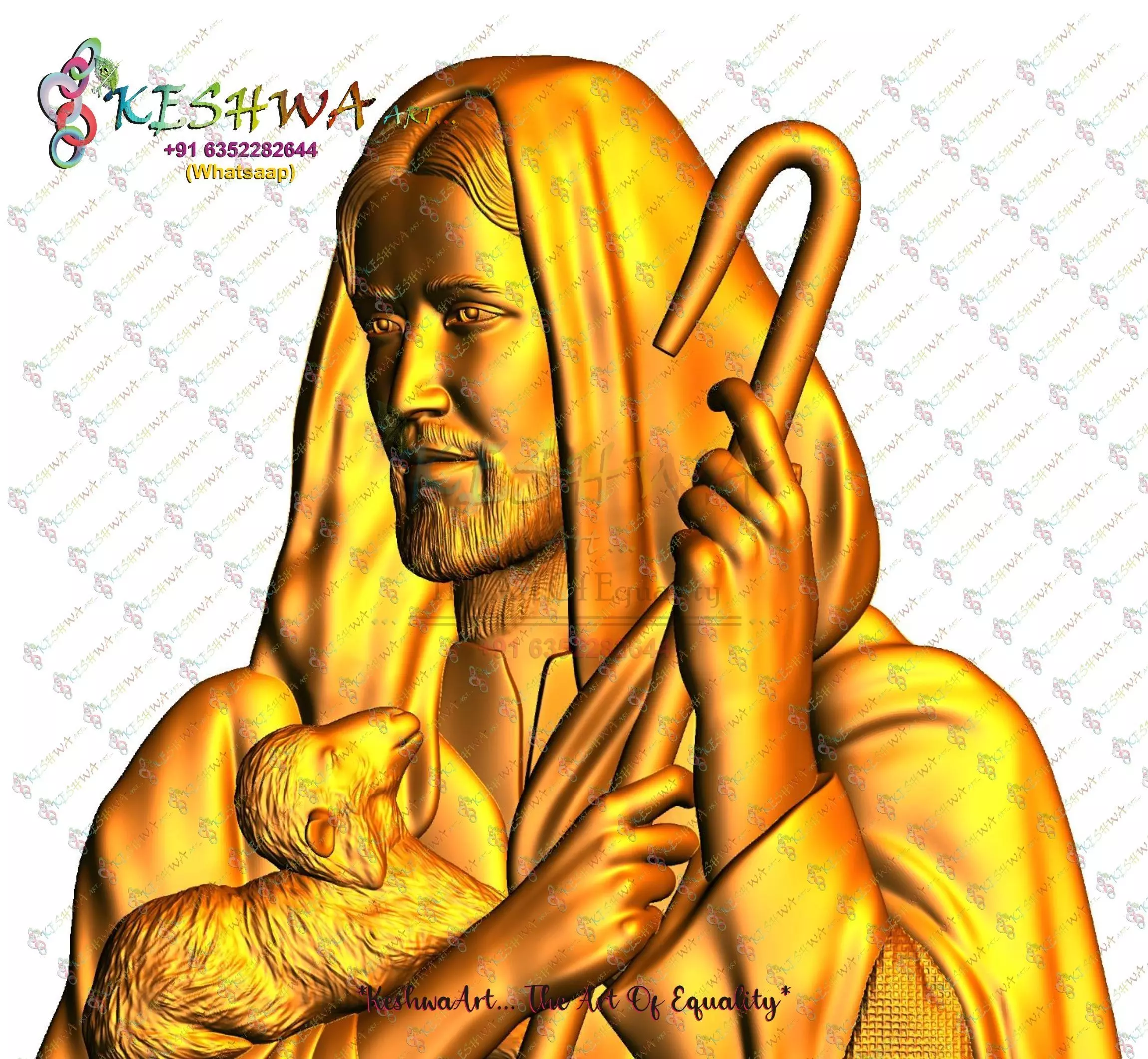 jesus  stl 3D print model_0