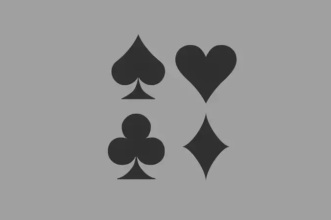 Card Symbols 3D model