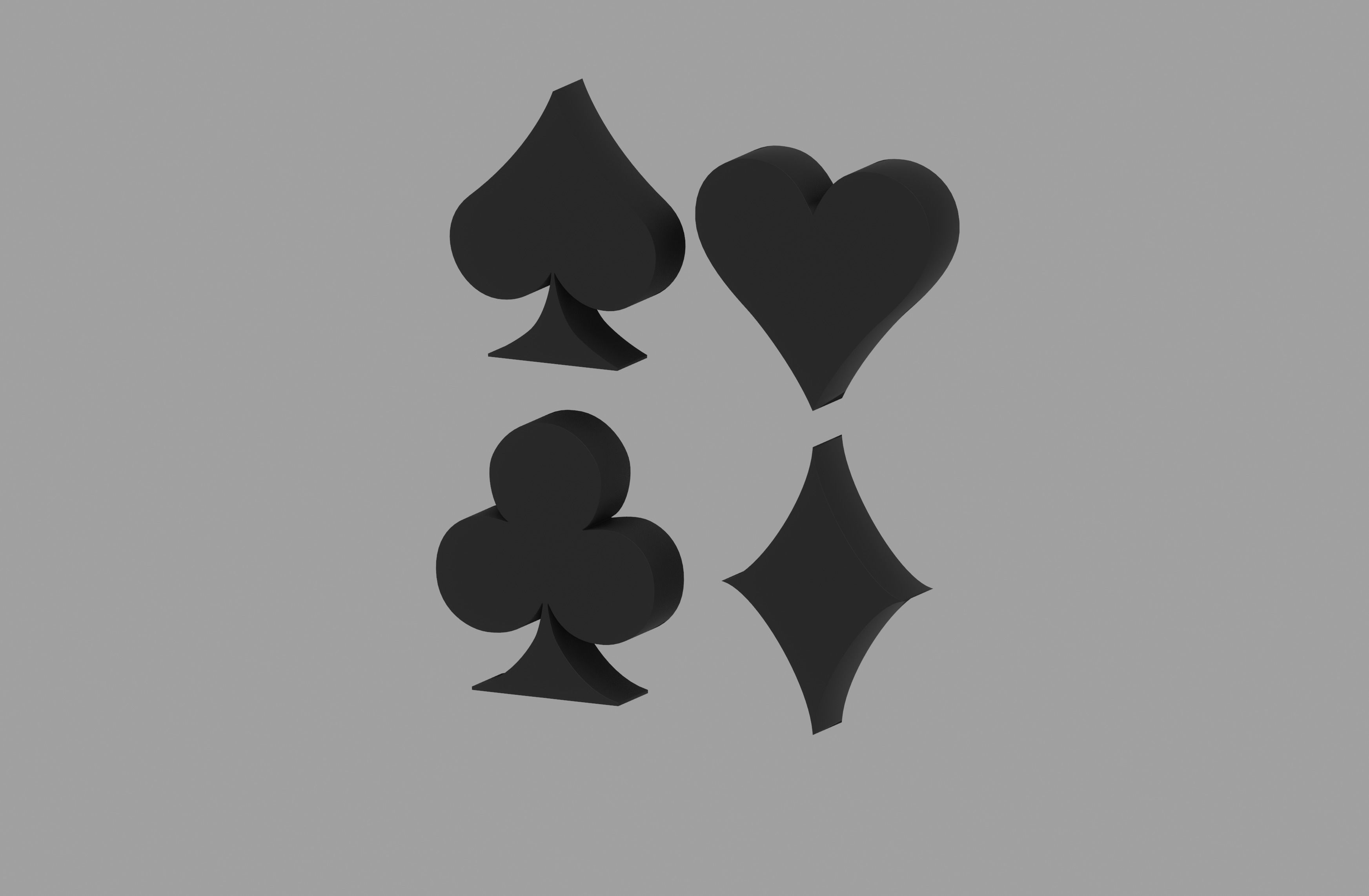 Card Symbols 3D model | CGTrader