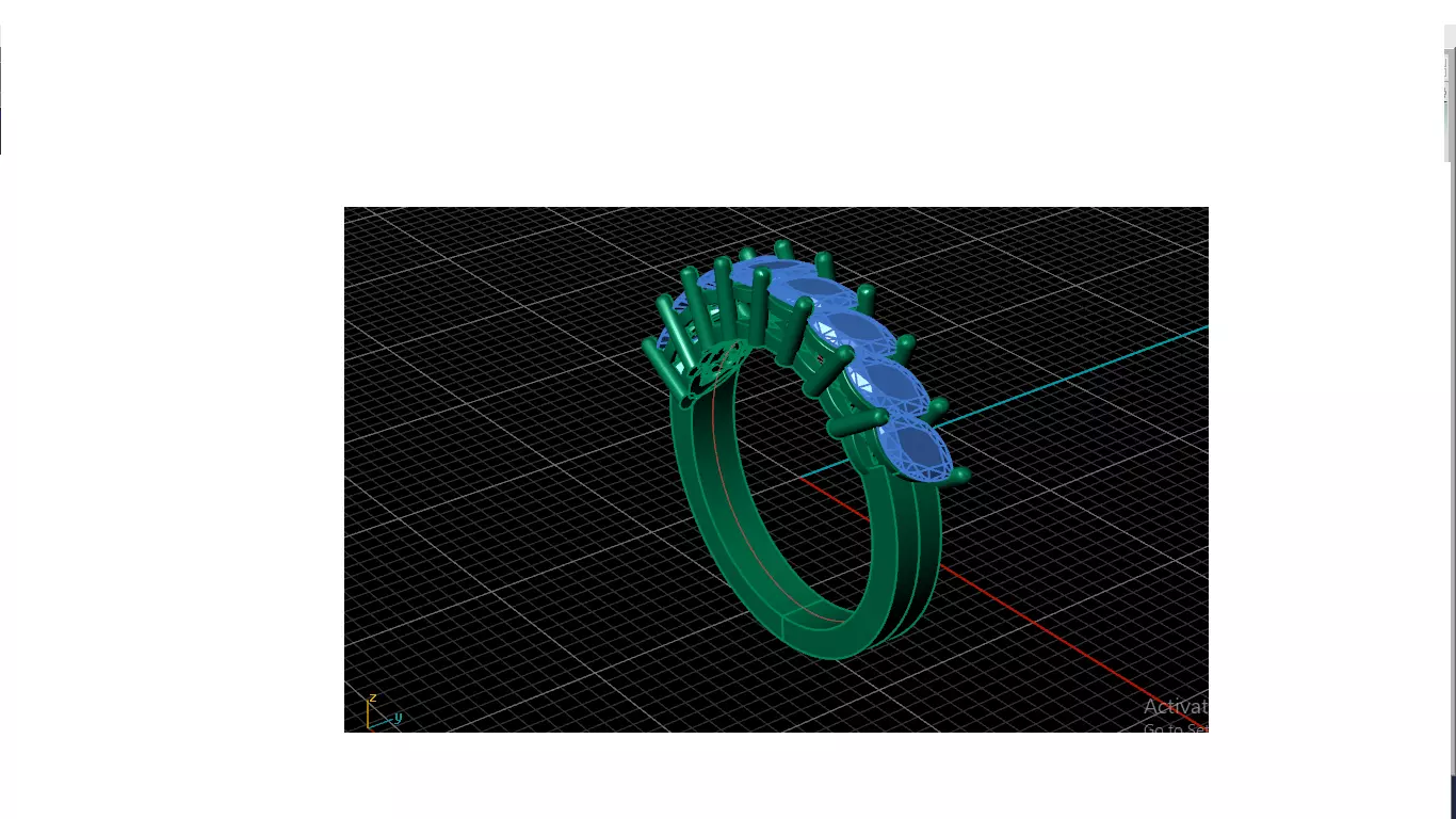 Women ring 3D print model_0
