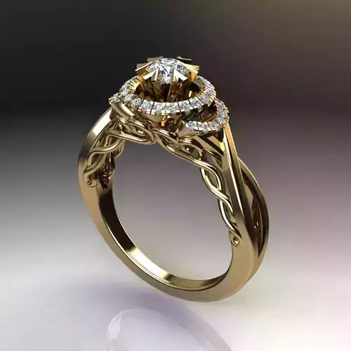 Ring with diamonds 