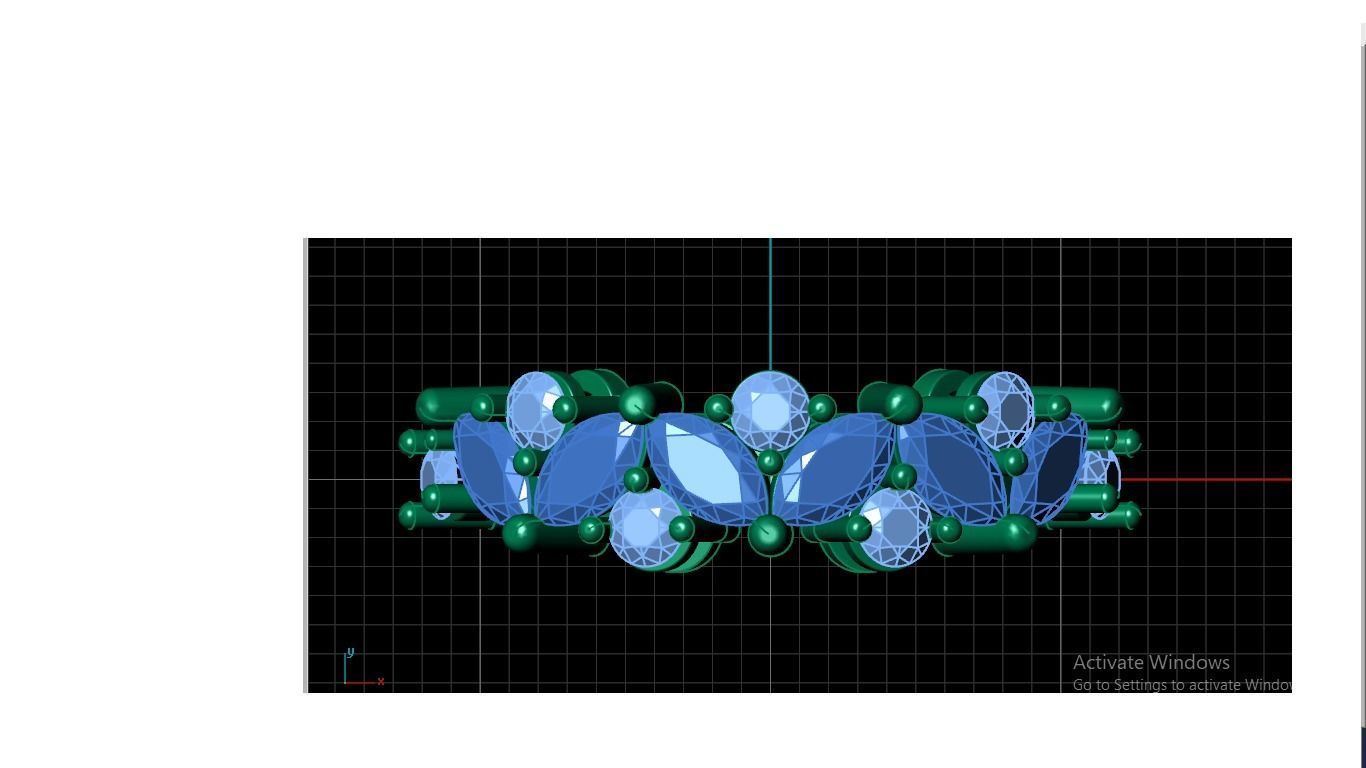 Women ring 3D print model_4