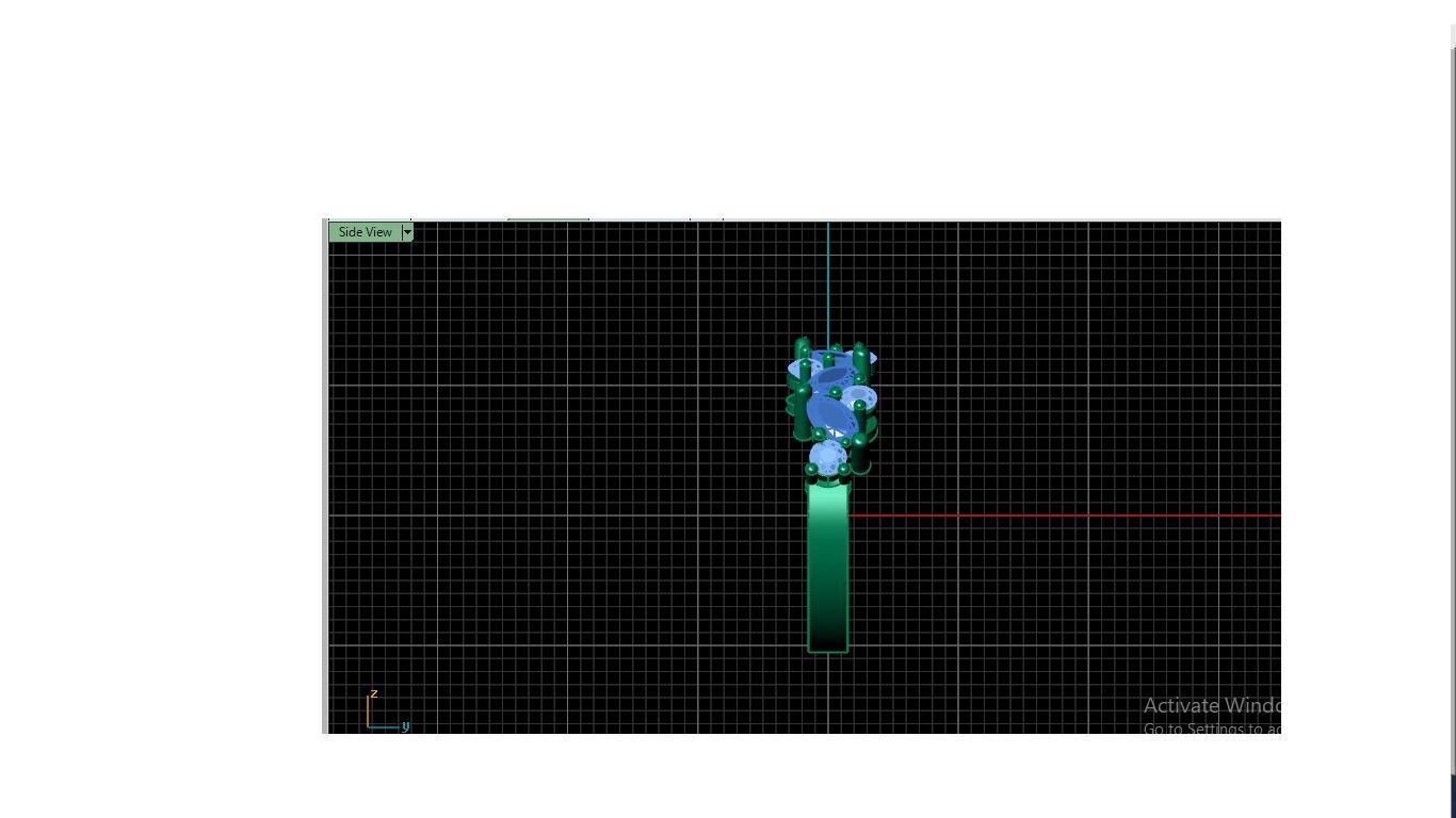 Women ring 3D print model_3