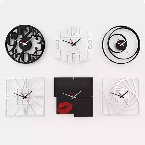 Collection of decorative wall clocks