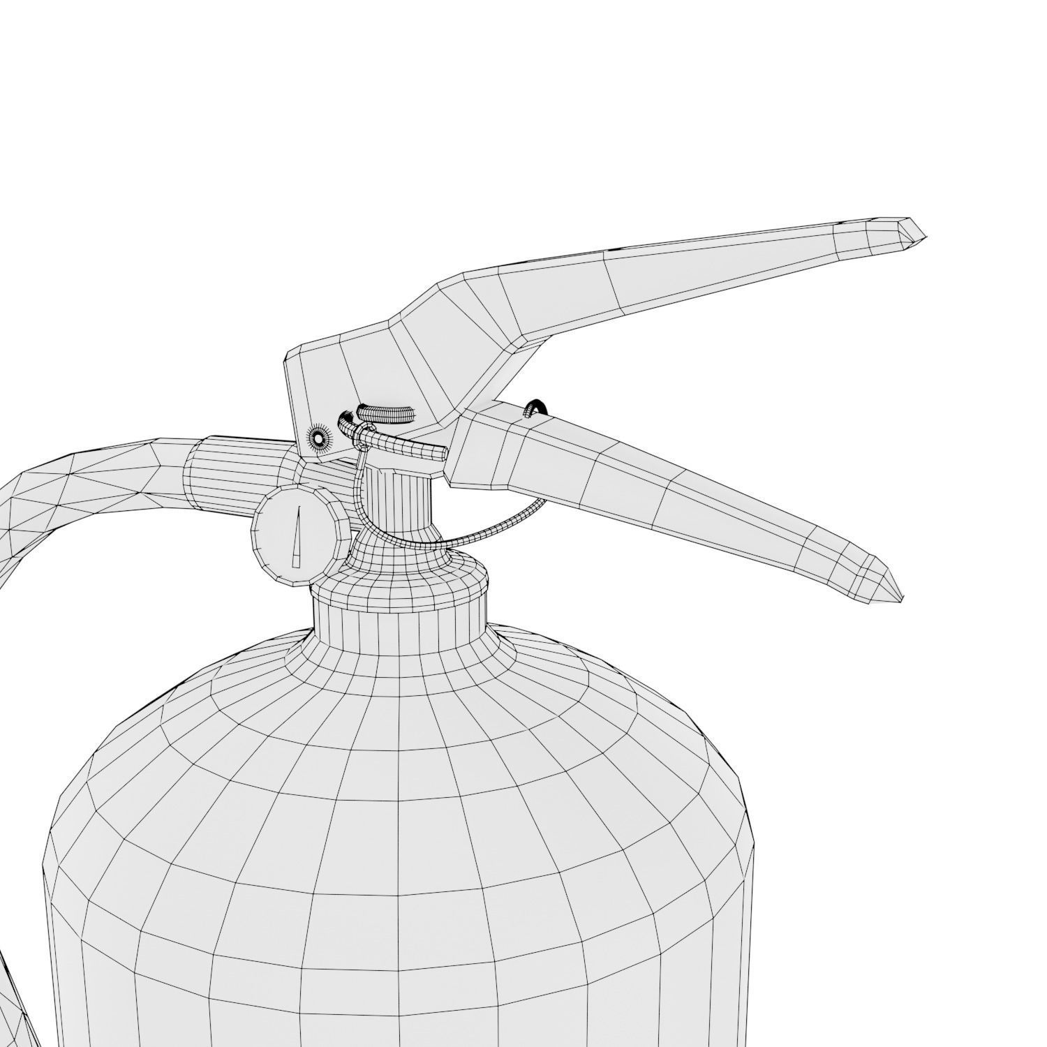 Low poly Fire Extinguisher Free low-poly 3D model_3