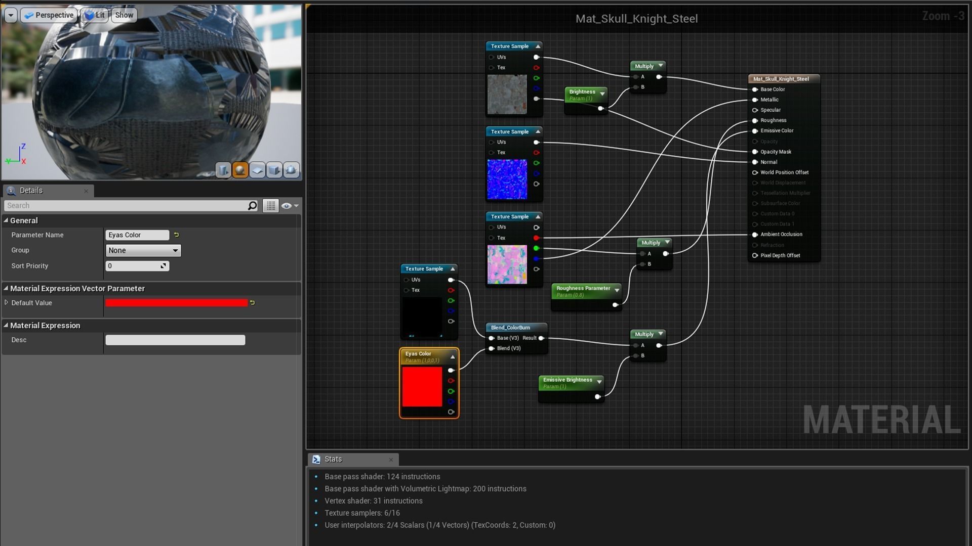 Skull Knight Low-poly 3D model_13