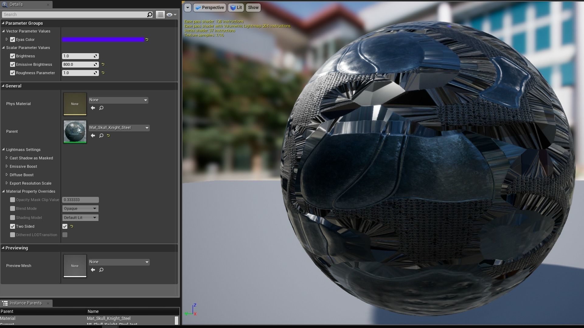 Skull Knight Low-poly 3D model_14