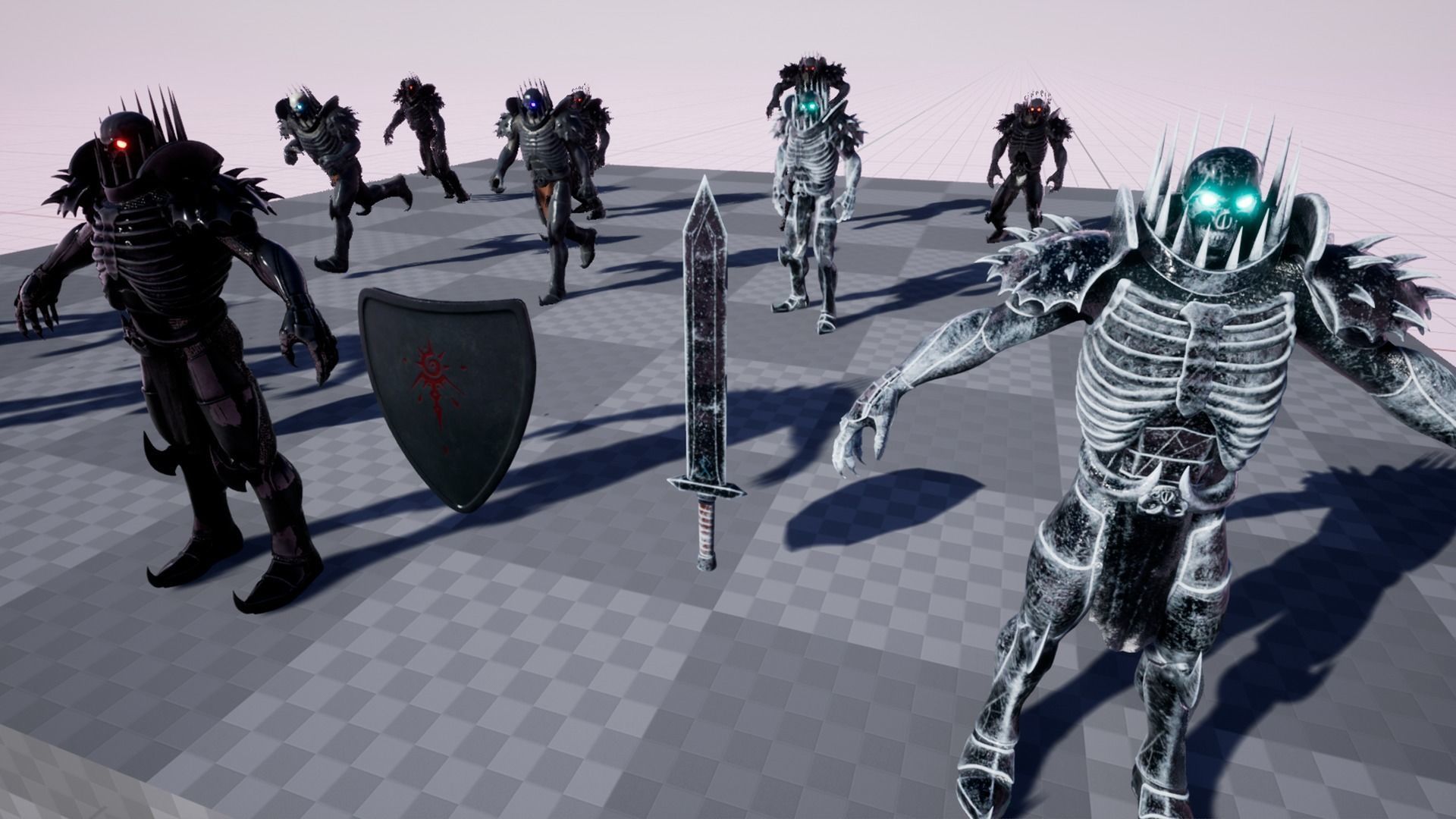 Skull Knight Low-poly 3D model_10