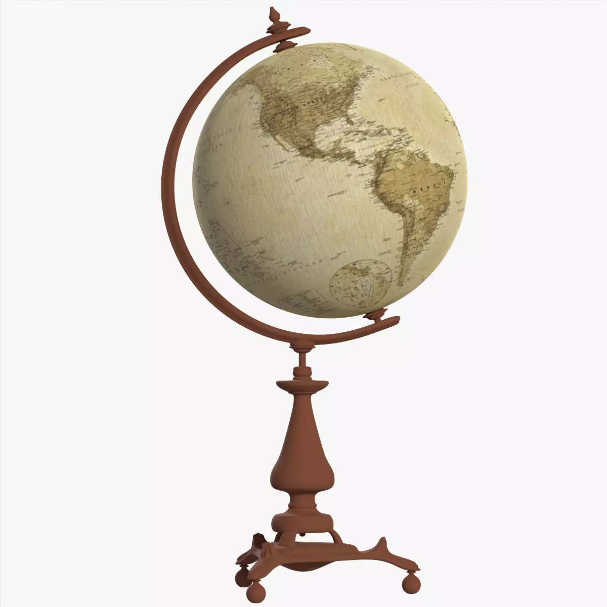 Globe Low-poly 3D model