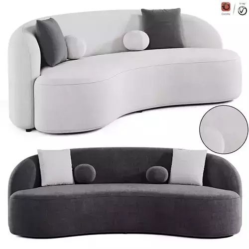 Bodrum Living Room Modern French Knitted Boucle Fabric