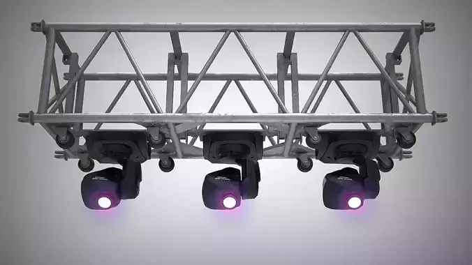 Truss With Moving Lights PBR
