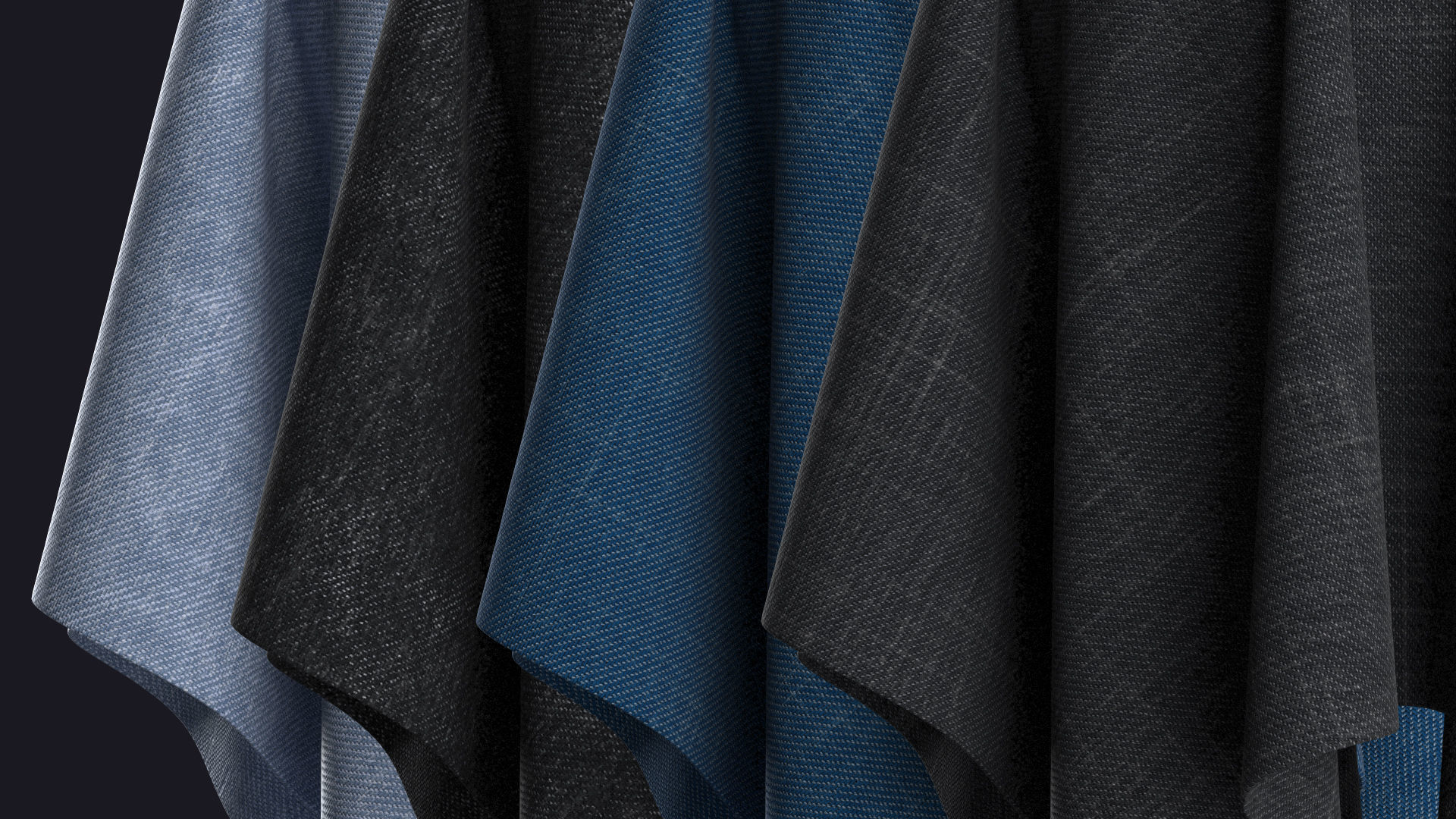 20 Realistic denim fabric textures  SBSAR  PNG 4K Texture_13