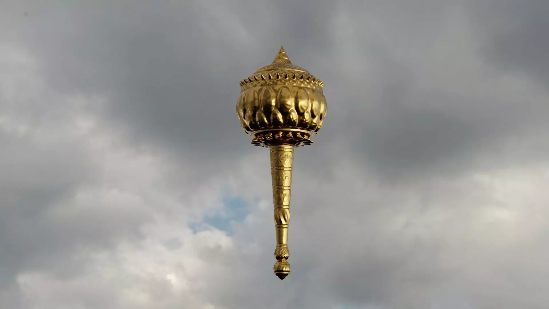 Legendary Weapon of the Gods Mace Hanuman Gada 3D Model 3D model_0