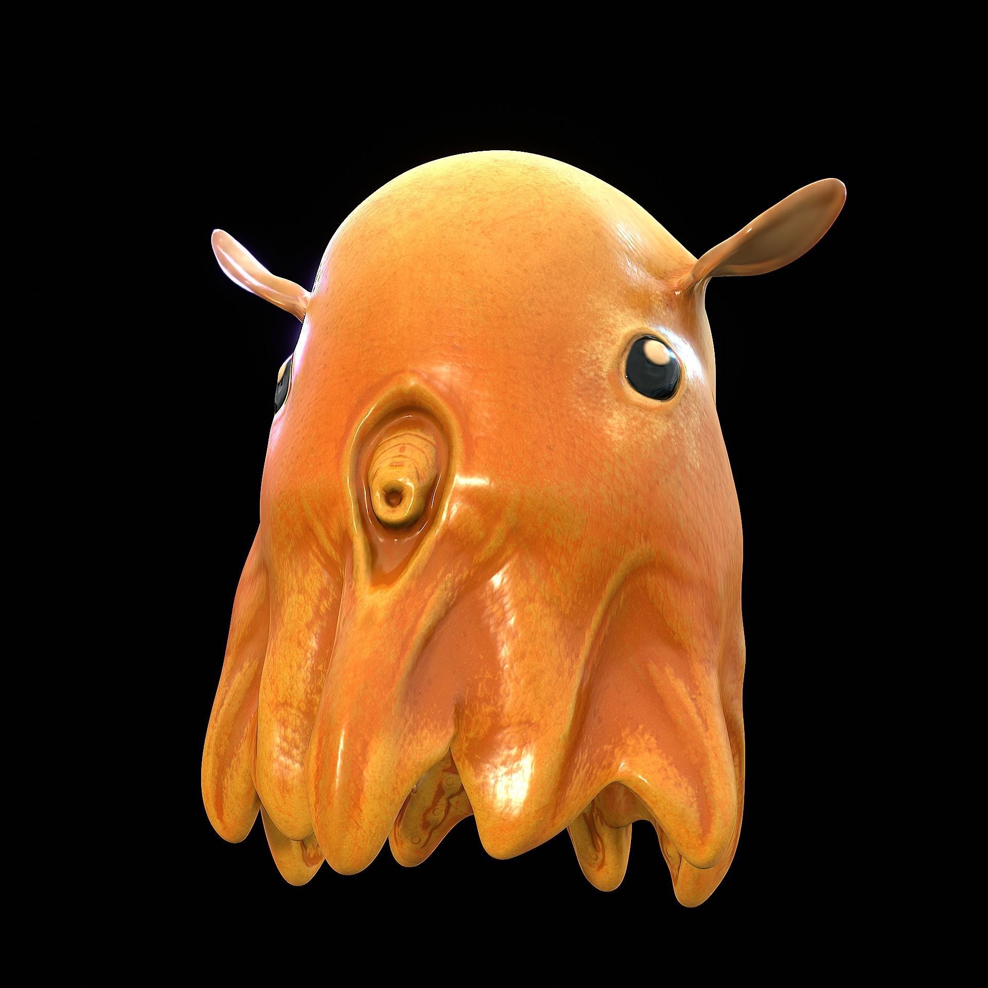 Grimpoteuthis - Dumbo Octopus - Ver 2024  Low-poly 3D model_23
