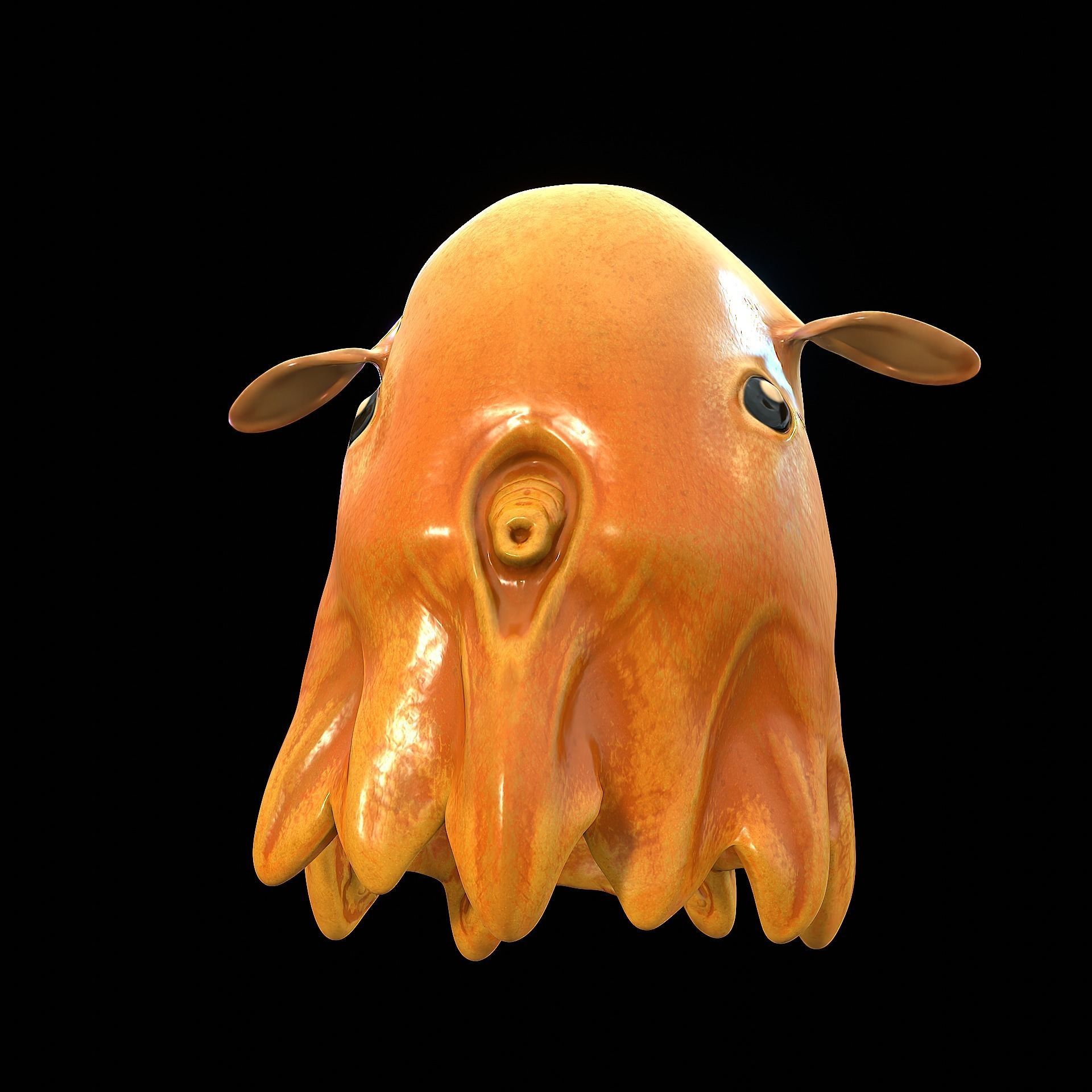 Grimpoteuthis - Dumbo Octopus - Ver 2024  Low-poly 3D model_22
