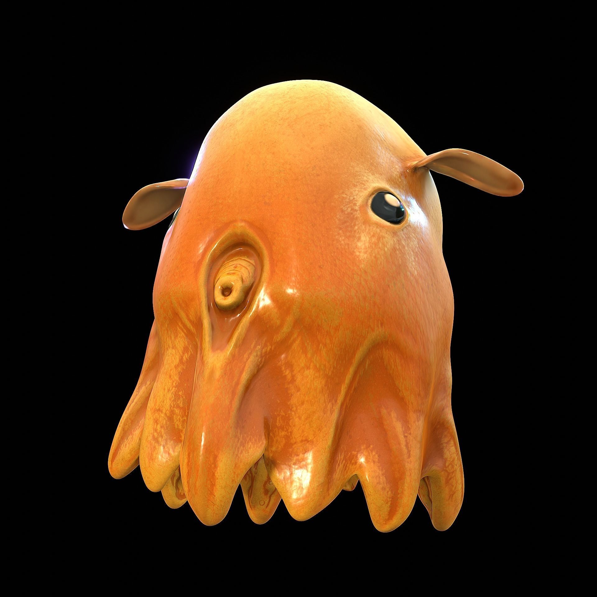 Grimpoteuthis - Dumbo Octopus - Ver 2024  Low-poly 3D model_19