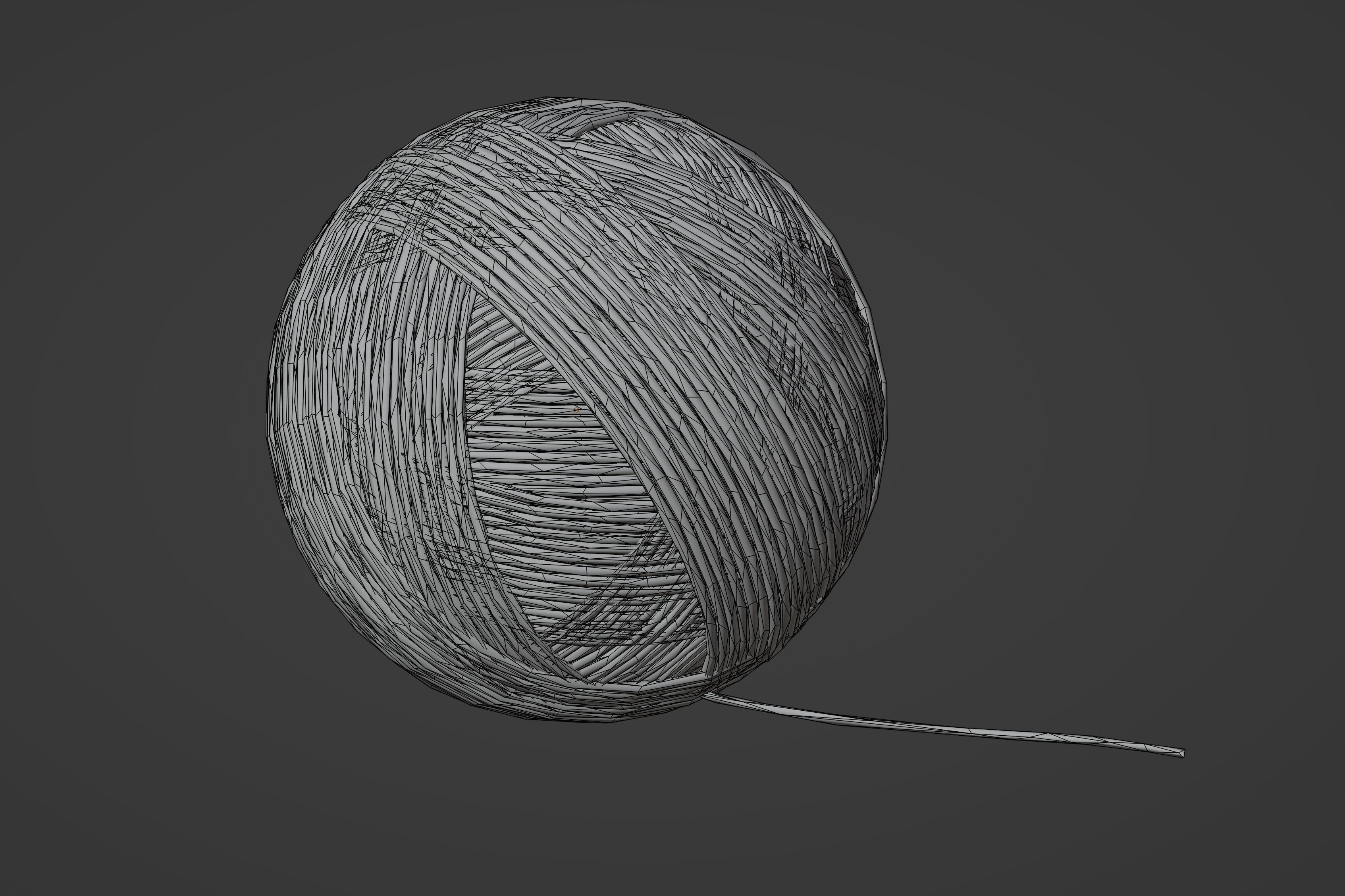 Ball Of Yarn 3D model_9