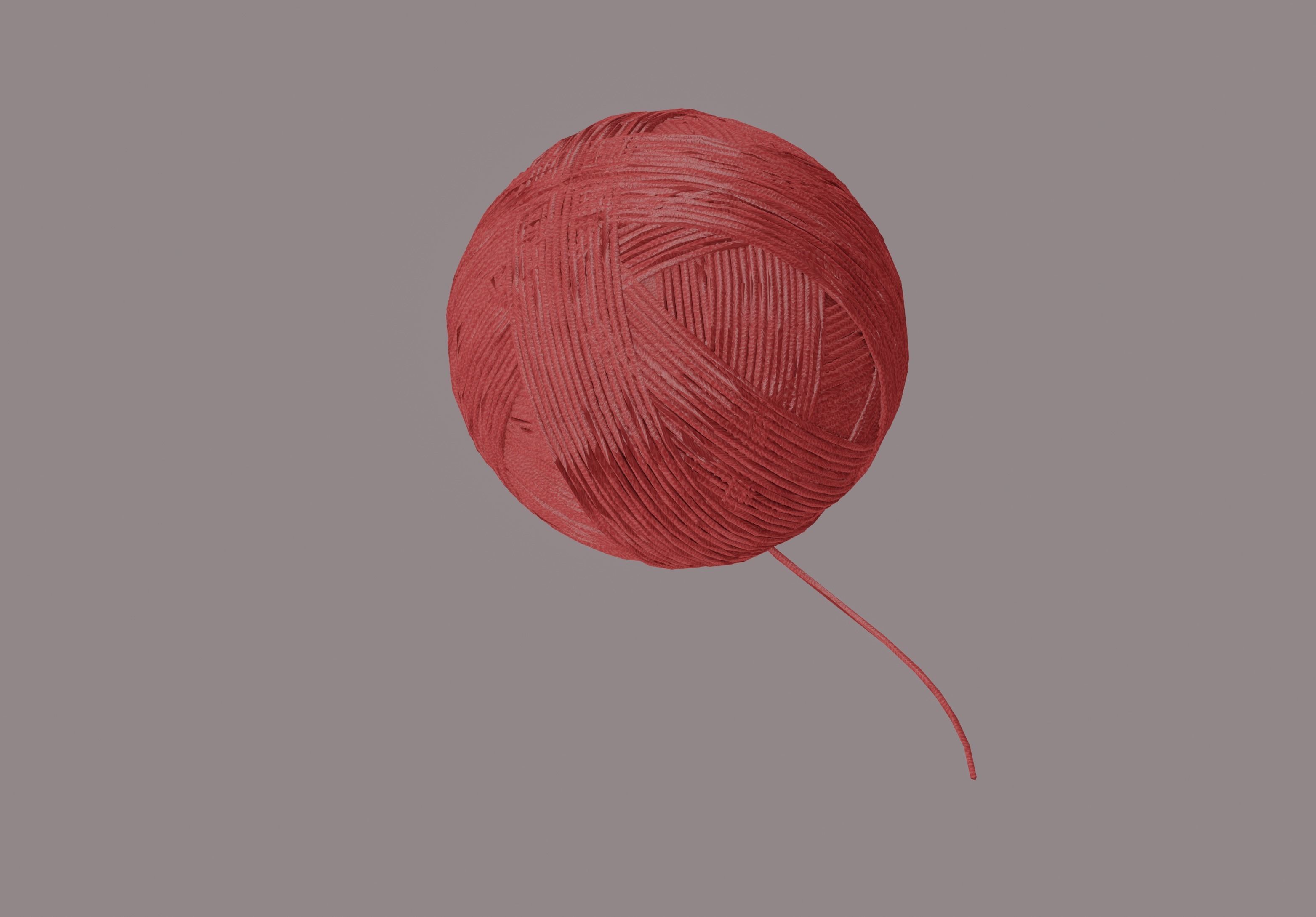 Ball Of Yarn 3D model_4