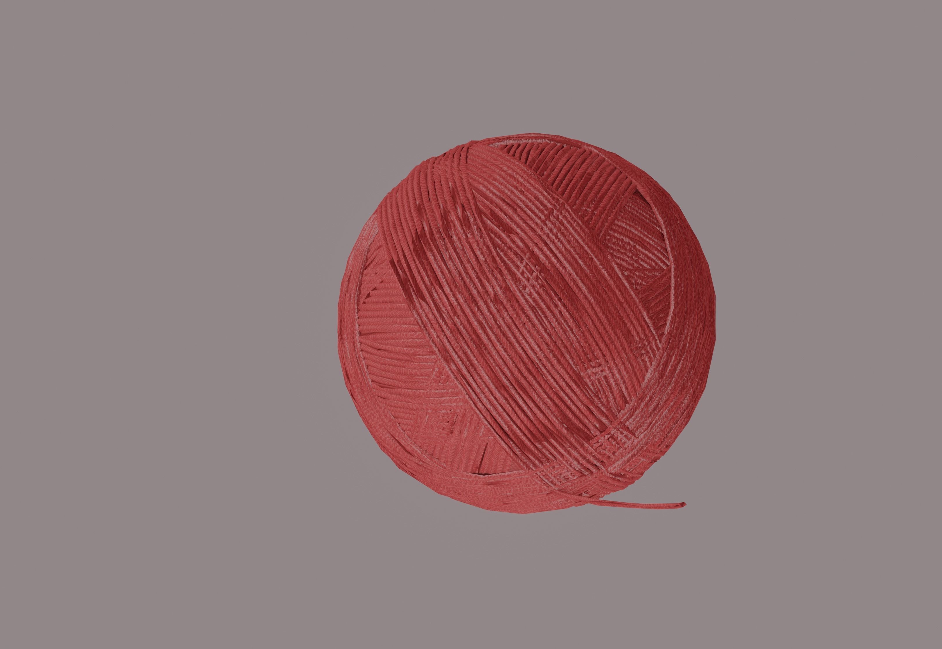 Ball Of Yarn 3D model_3