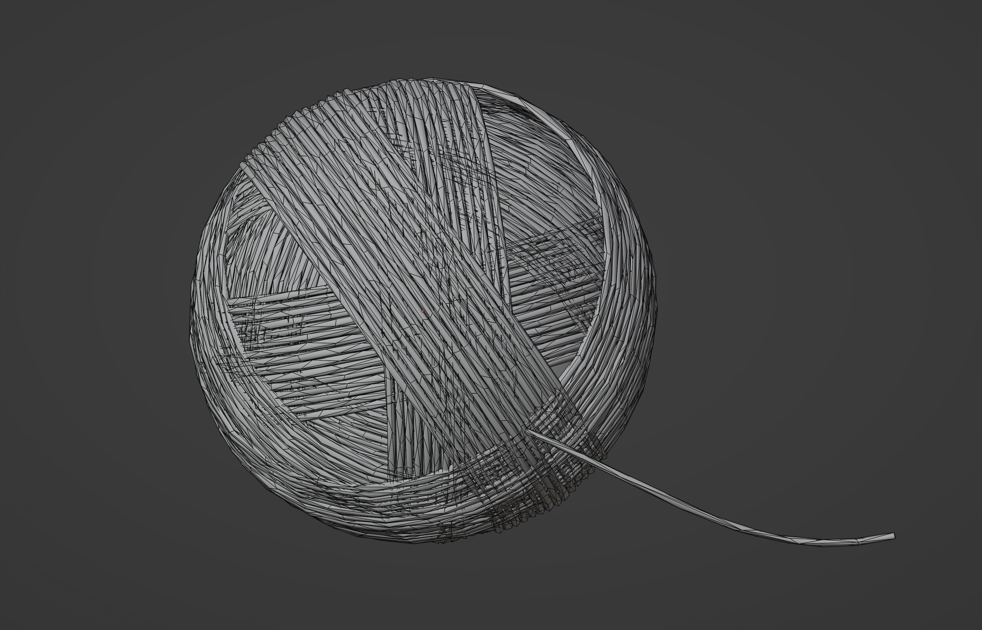 Ball Of Yarn 3D model_10