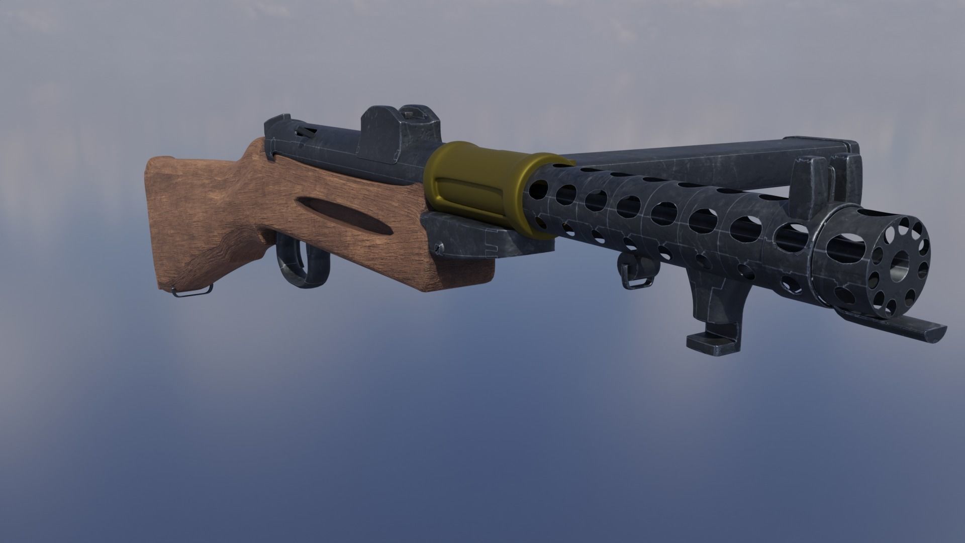 Lanchester MK1 Free low-poly 3D model_9