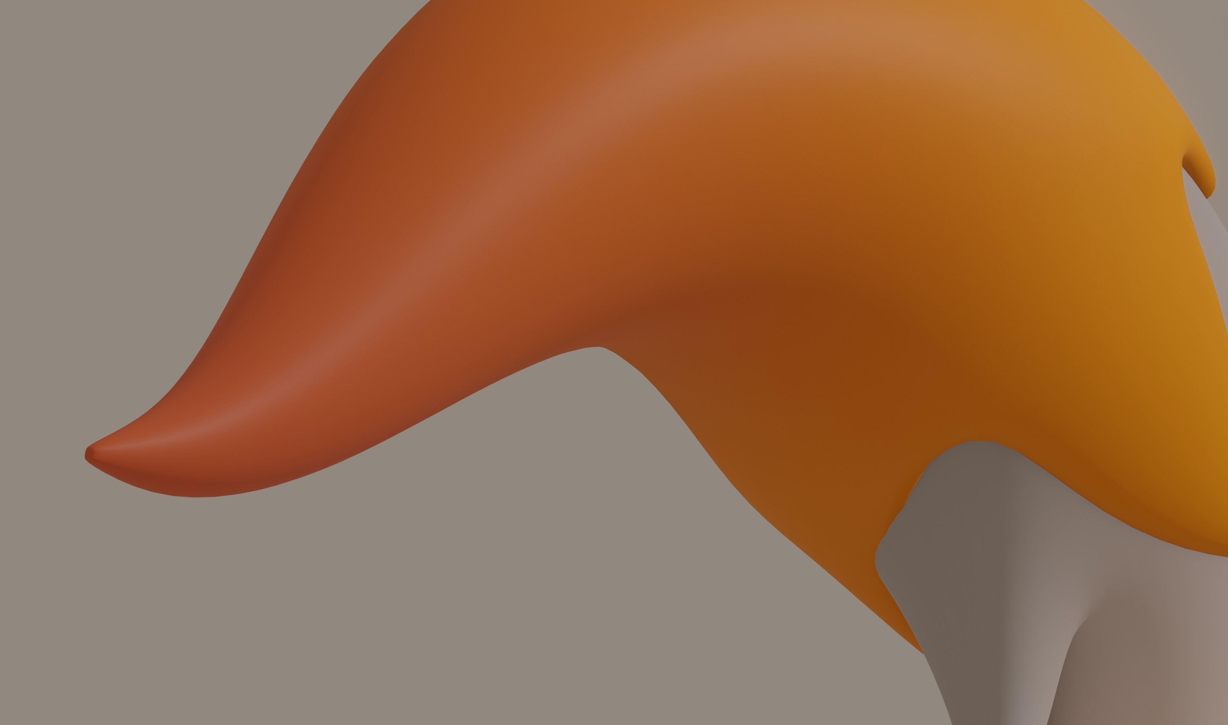 Fox Tail 3D model_12