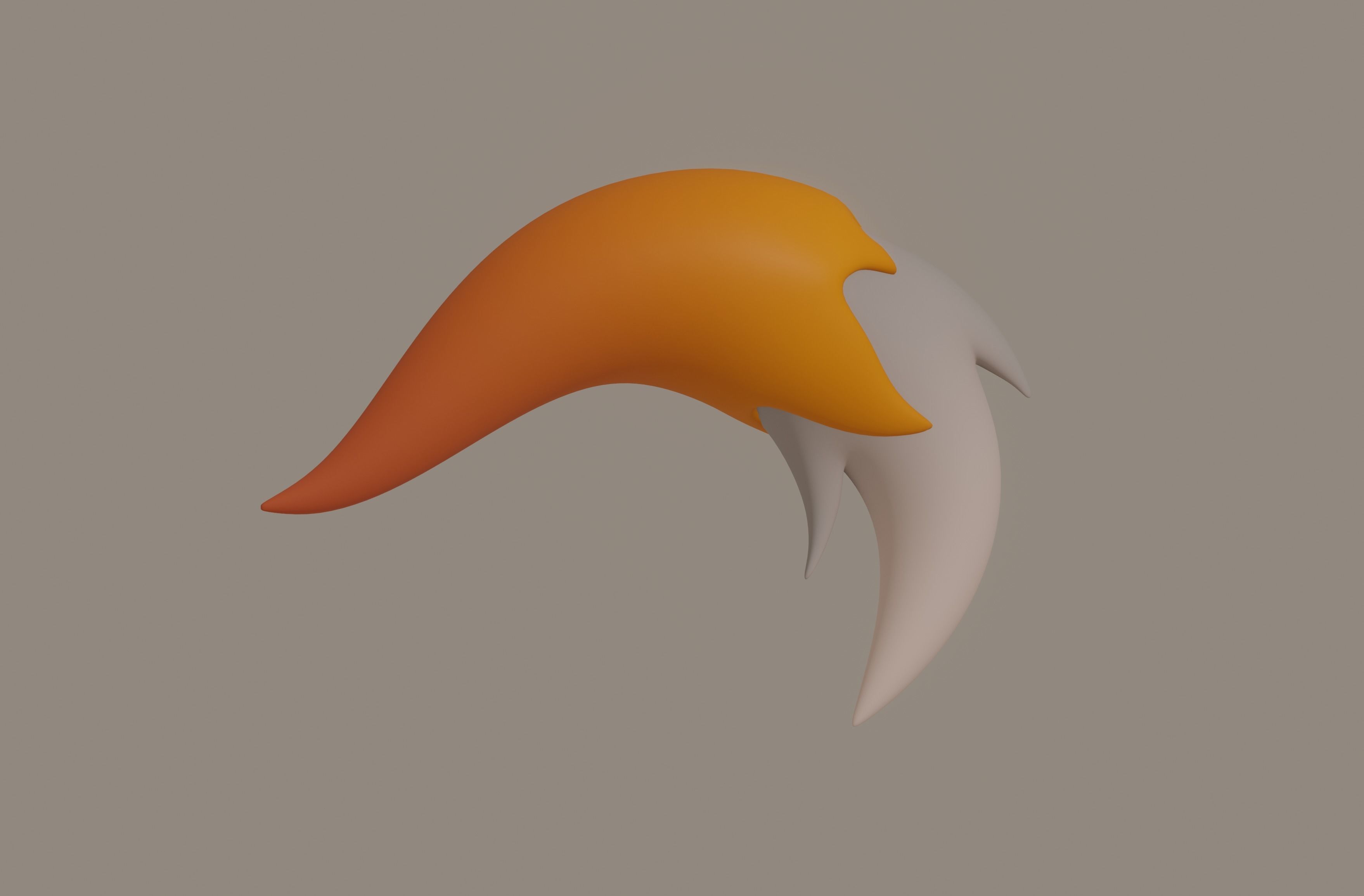 Fox Tail 3D model_1