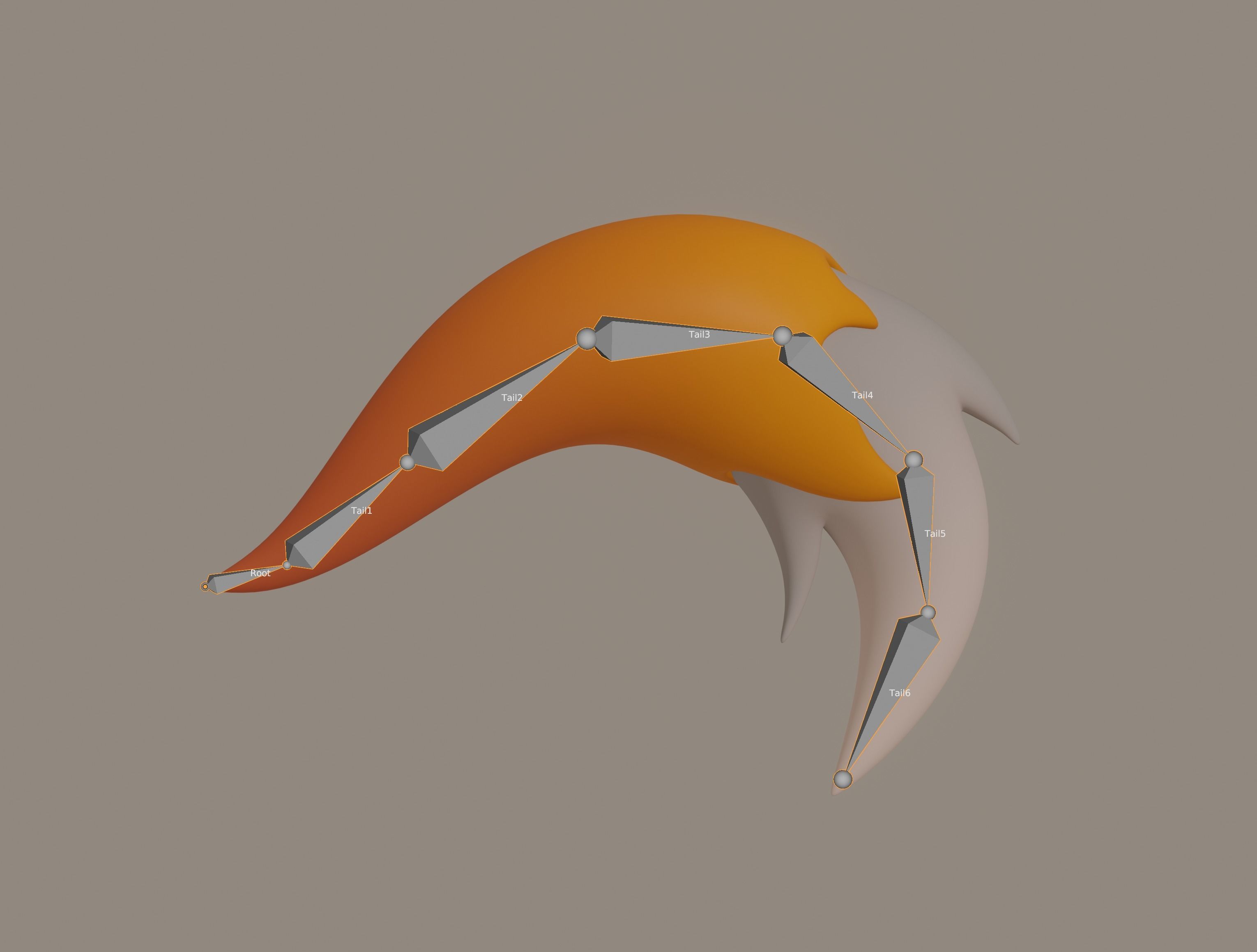 Fox Tail 3D model_13