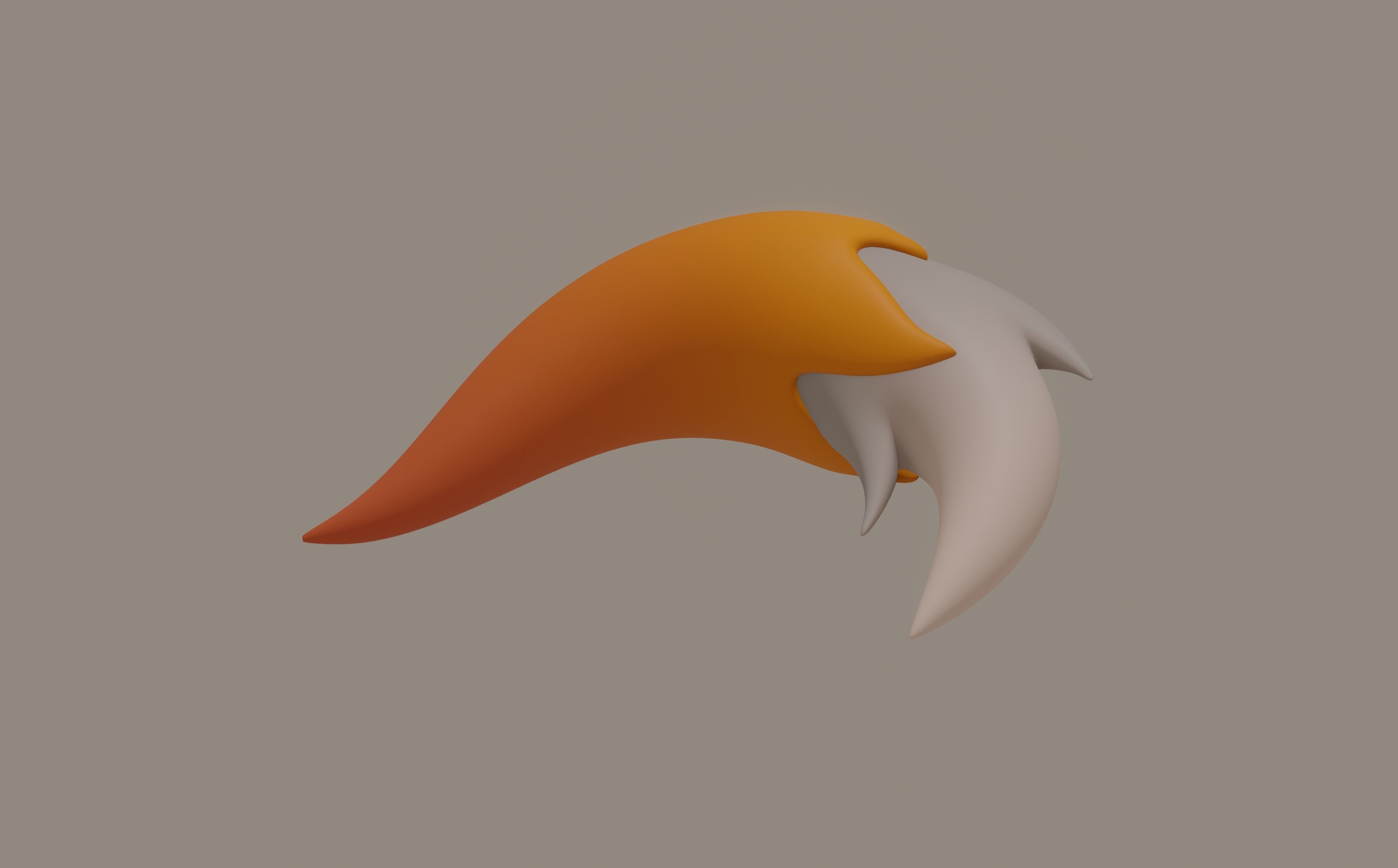 Fox Tail 3D model_3