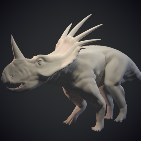 Styracosaurus - Dinosaur 3D model_8