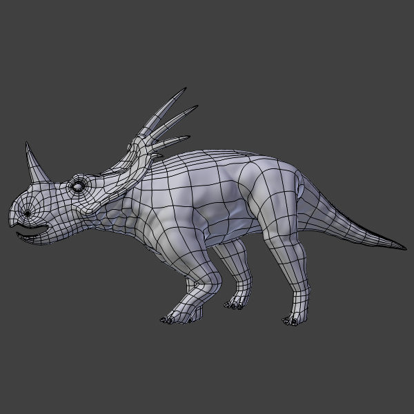 Styracosaurus - Dinosaur 3D model_5