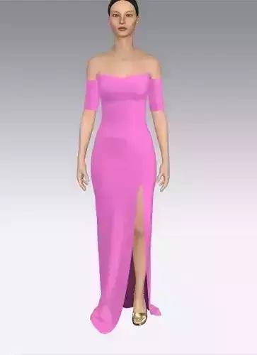 Blouse and skirt two pieces  skirt slit low slevee detail