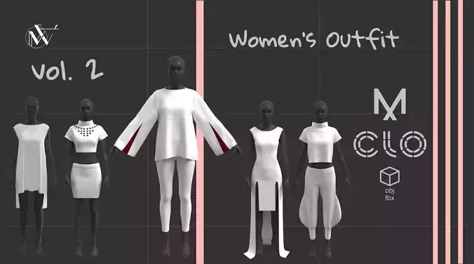 Female Outfit 3D model