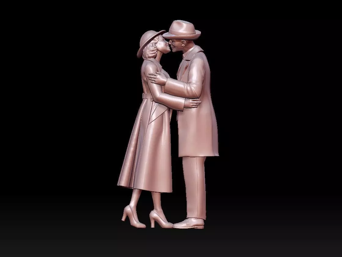 man woman  3D print model_0