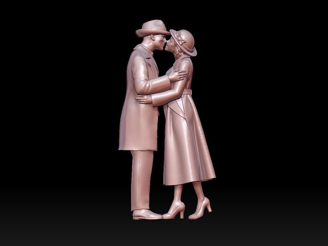 man woman  3D print model_23
