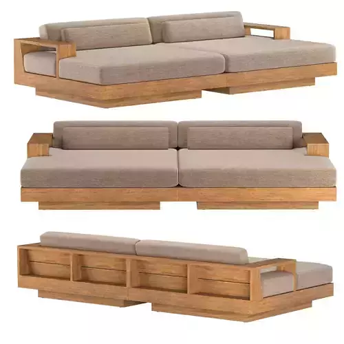 CAPE TOWN TEAK MODULAR DAYBED