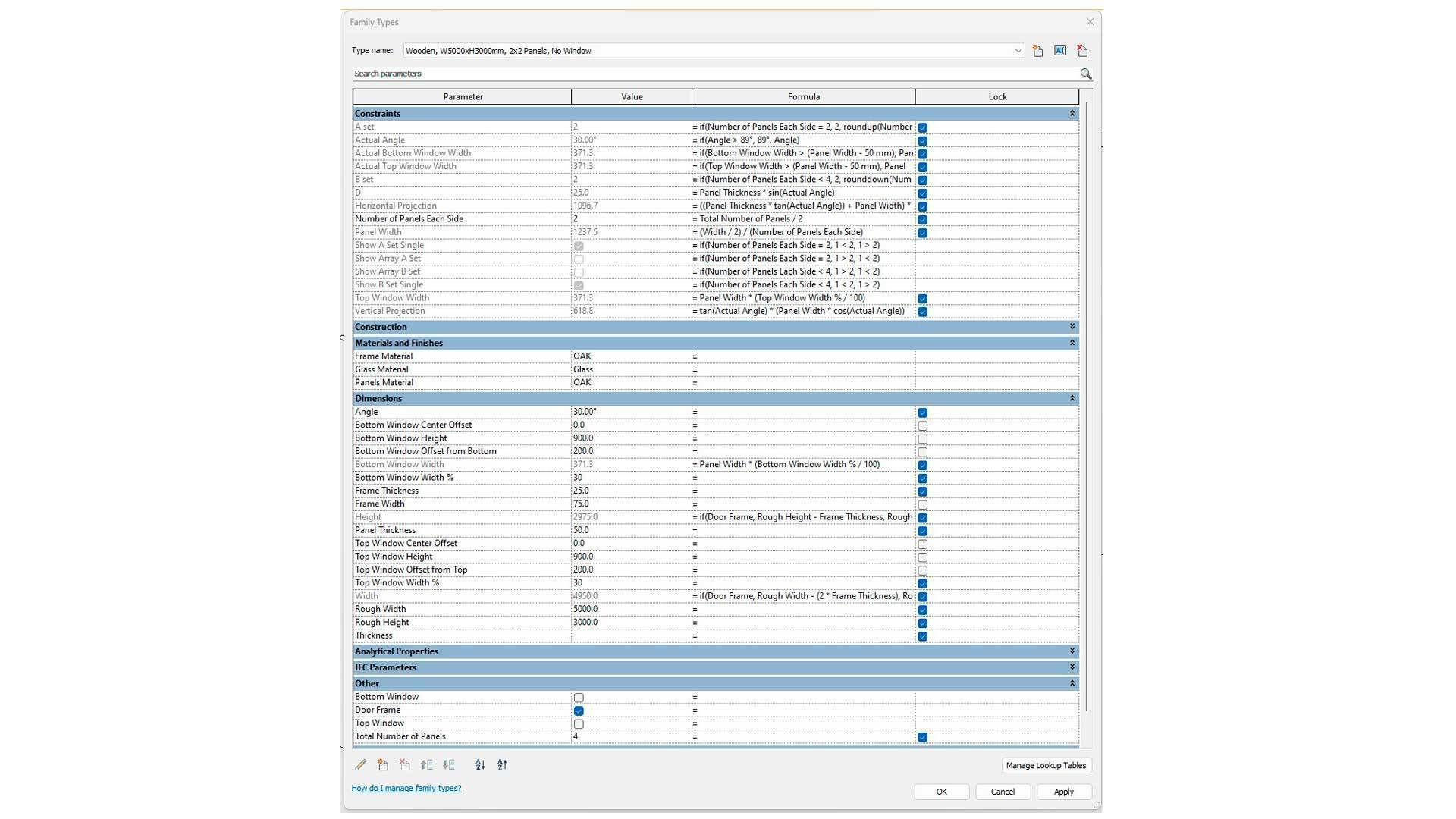 Fully Parametric Double Opening Bi-Fold Doors 3D model_9
