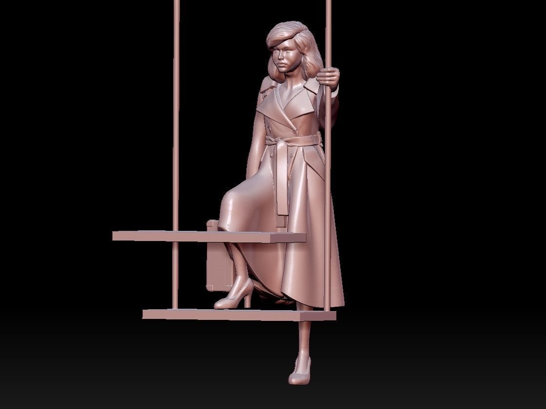 woman 3D print model_24