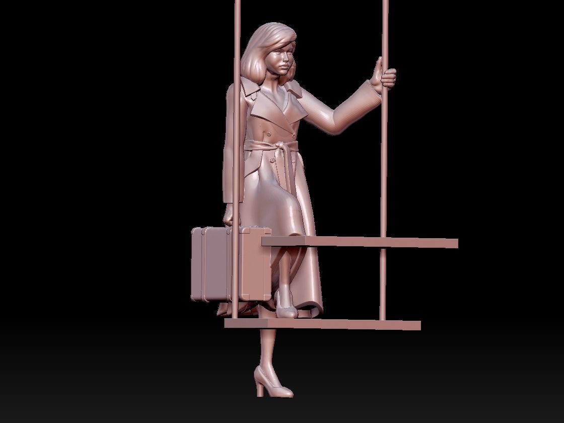 woman 3D print model_1