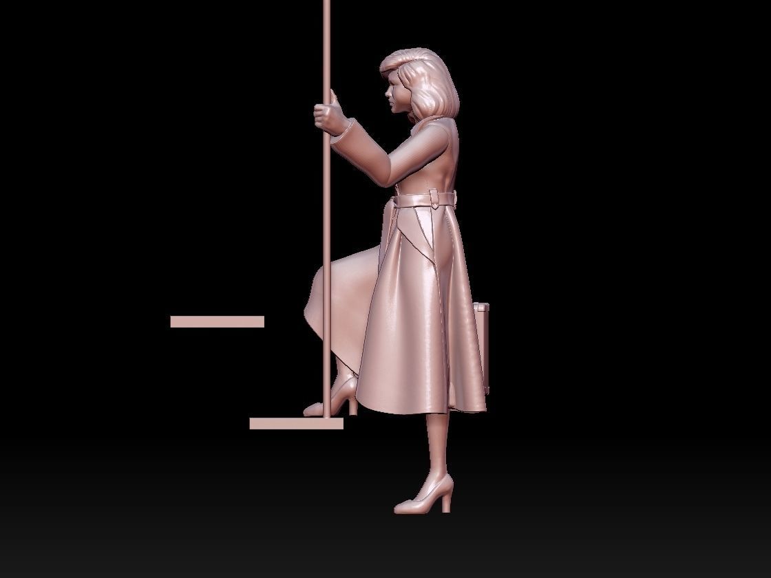 woman 3D print model_14