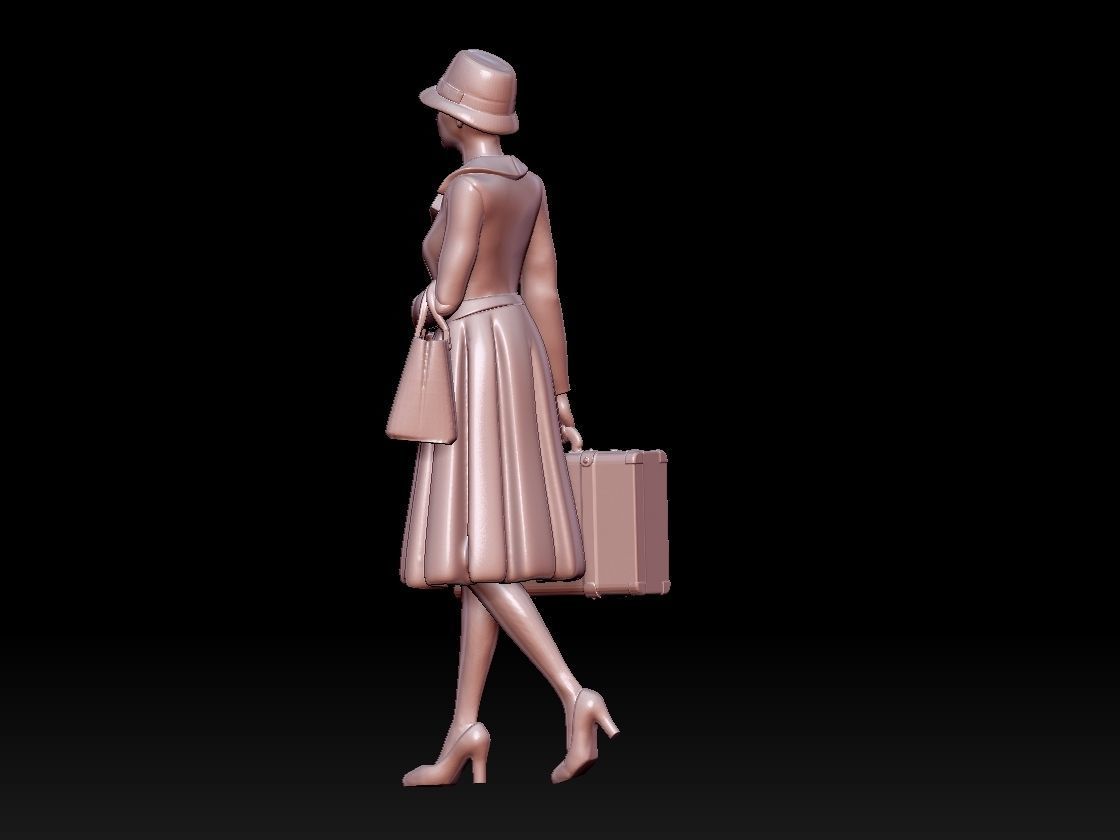 woman 3D print model_8