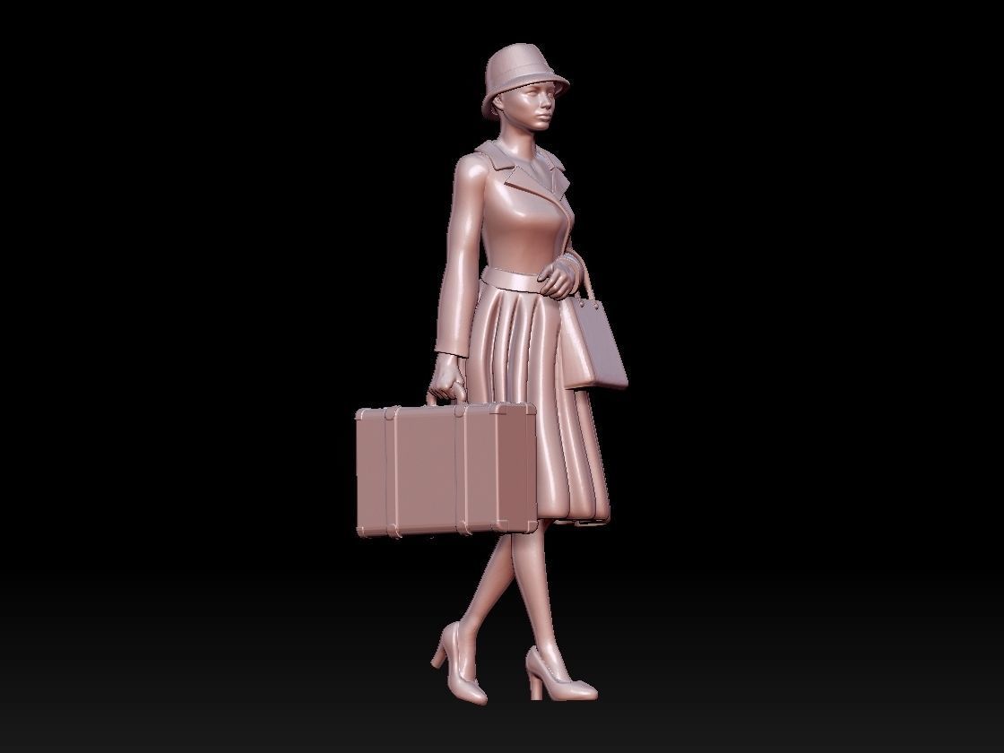woman 3D print model_23