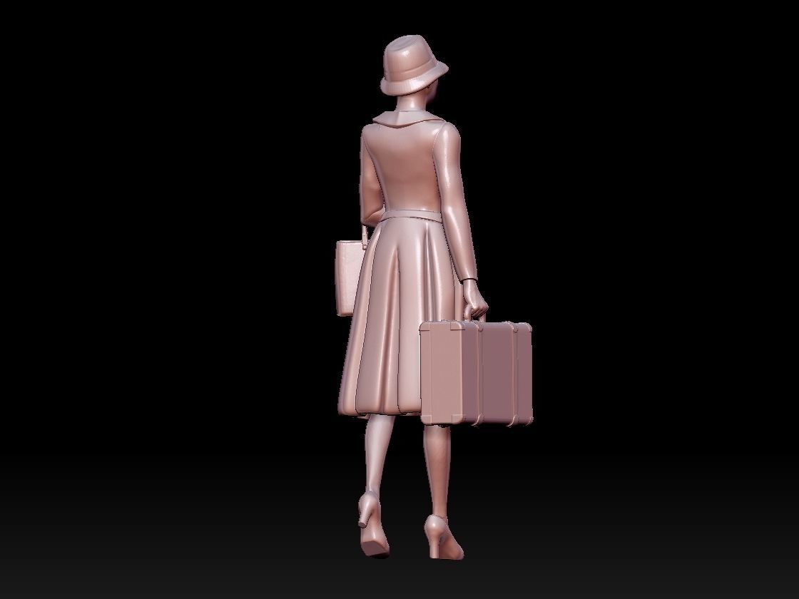 woman 3D print model_3