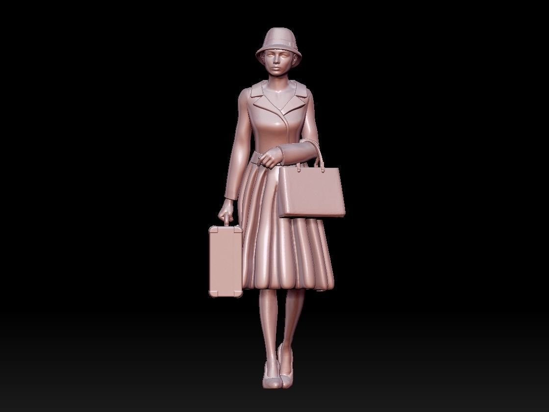 woman 3D print model_41