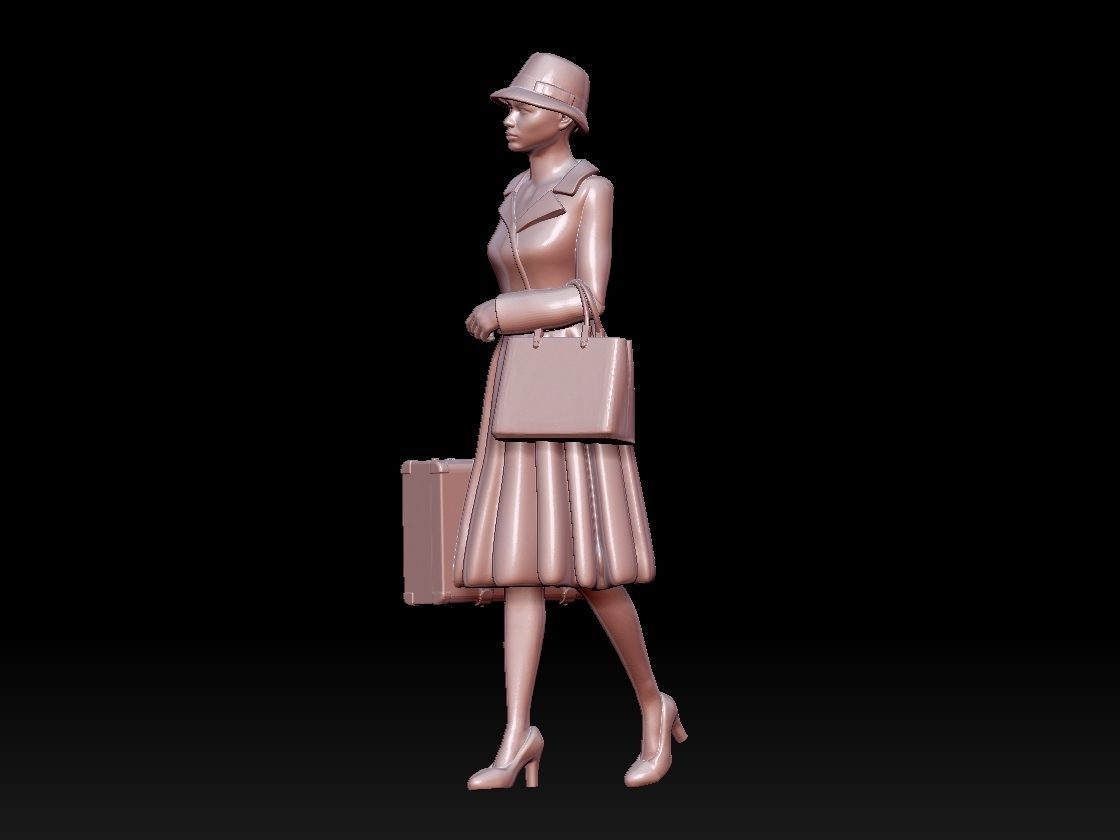 woman 3D print model_43