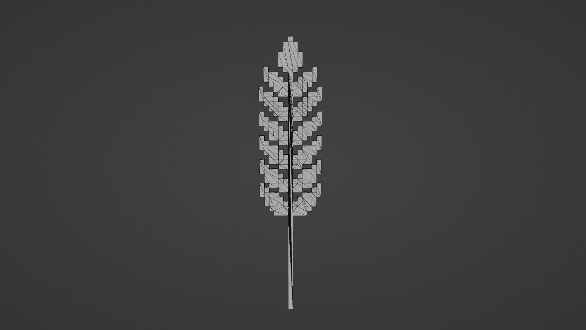 Pixel Wheat Low-poly 3D model_13