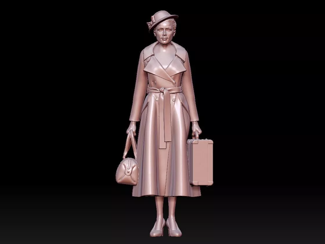 woman 3D print model