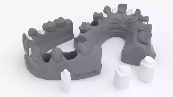 Sandwich model for wax-up practice  3D print model