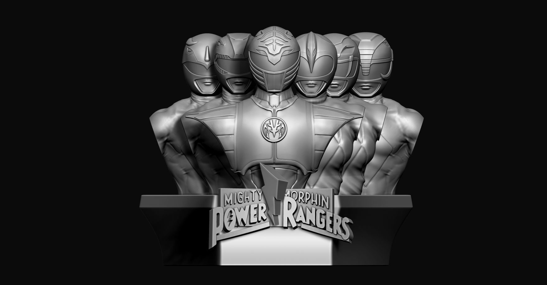 power rangers MMPR 3D print model_2
