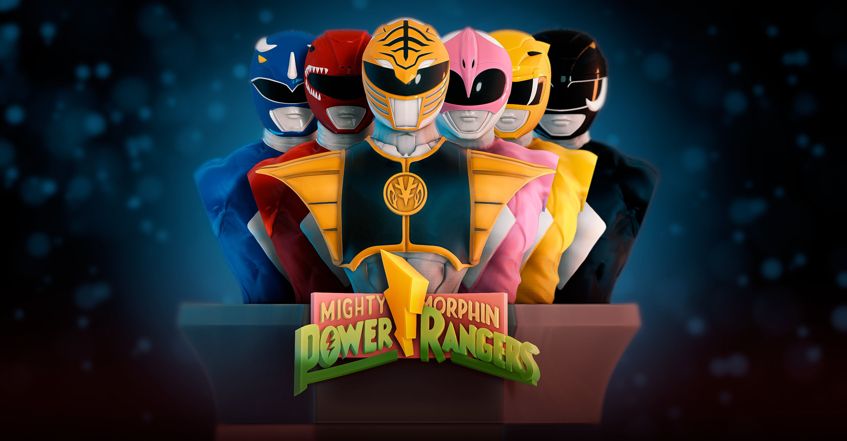 power rangers MMPR 3D print model_1